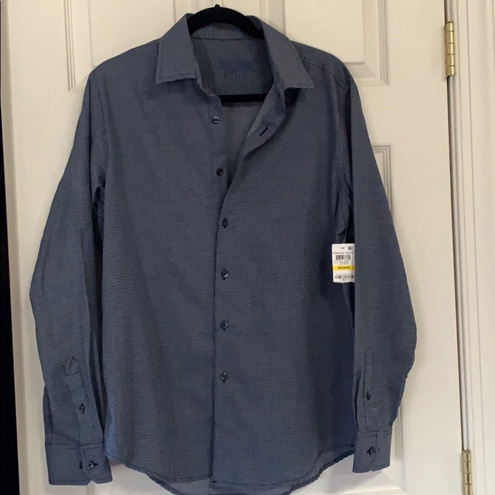 New Mens Tasso Elba Button Down long sleeve shirt